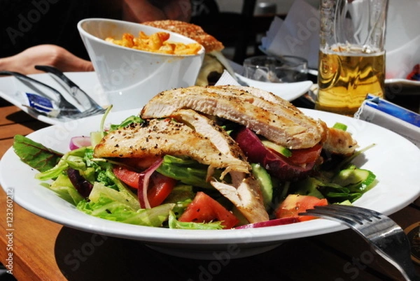 Fototapeta Meat salad