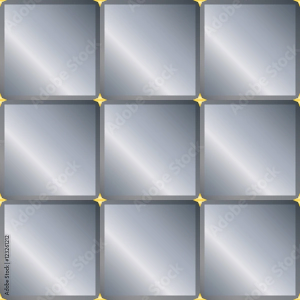 Fototapeta Seamless background with gray squares