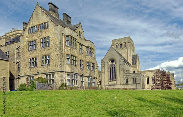 Fototapeta Benedictine Ampleforth College and Abbey in the village of Ampleforth, North Yorkshire, England 