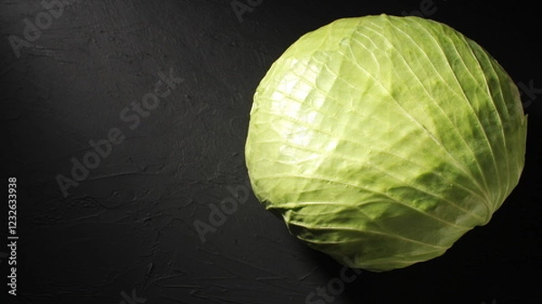 Obraz テクスチャーのある背景のキャベツの素材