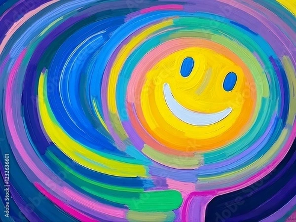 Fototapeta Abstract Art Representation of Happiness