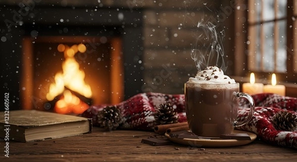 Fototapeta Hot Chocolate Day Cozy and Delicious Ways to Enjoy the Perfect Cup of Cocoa