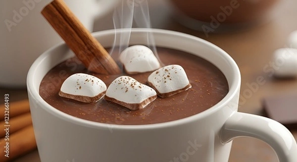 Fototapeta Hot Chocolate Day Cozy and Delicious Ways to Enjoy the Perfect Cup of Cocoa