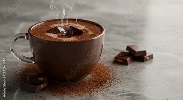 Fototapeta Hot Chocolate Day Cozy and Delicious Ways to Enjoy the Perfect Cup of Cocoa