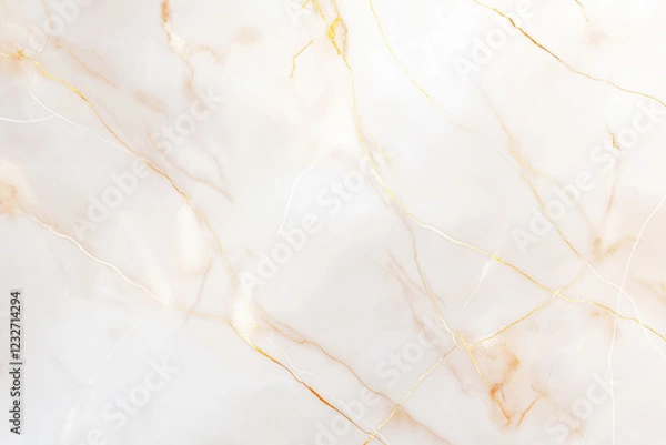 Obraz ホワイトとゴールドの大理石テクスチャ Marble