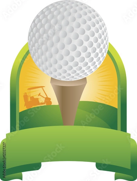 Obraz Golf Ball Tee Off