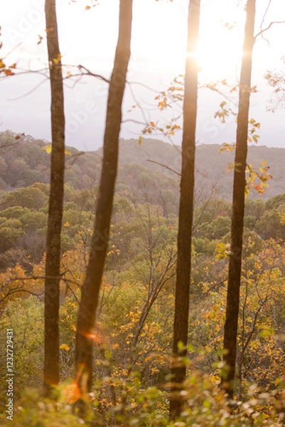 Obraz Scenic Drone Shot of Mountains