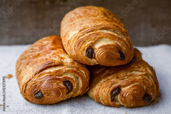 Obraz Three pain au chocolat
