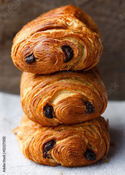 Obraz Three pain au chocolat