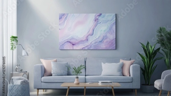 Fototapeta Modern Abstract Wall Art for a Stylish Living Room