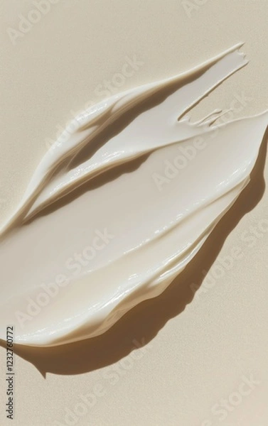 Obraz Close-Up Top View of Skincare Product Texture in Natural Light