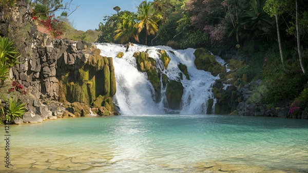 Obraz waterfall in plitvice national park