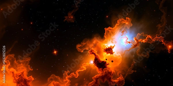 Fototapeta Modern Abstract Geometric Background – Minimalist Art in Soft Tones Aesthetic Pastel Abstract Art – Contemporary Digital Background