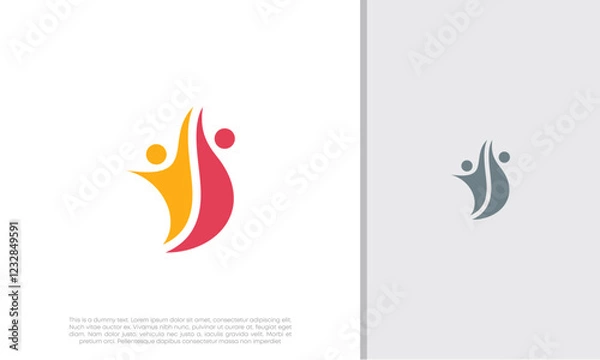Obraz Global Community Logo Icon Elements Template. Community human Logo template vector. Community health care. Abstract Community logo. Social Networking logo designs.