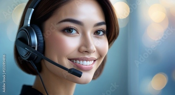 Fototapeta call center operator