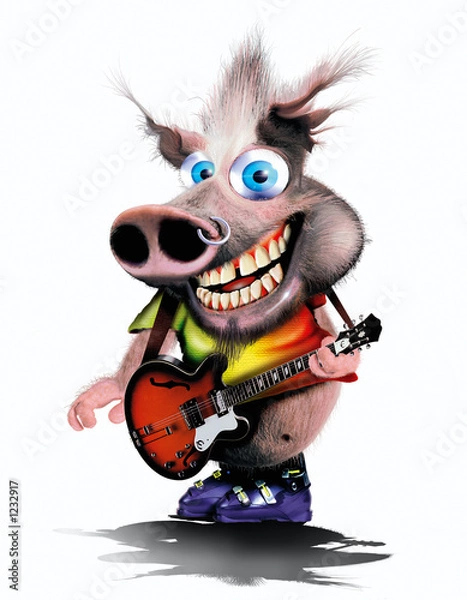 Obraz cochon rock