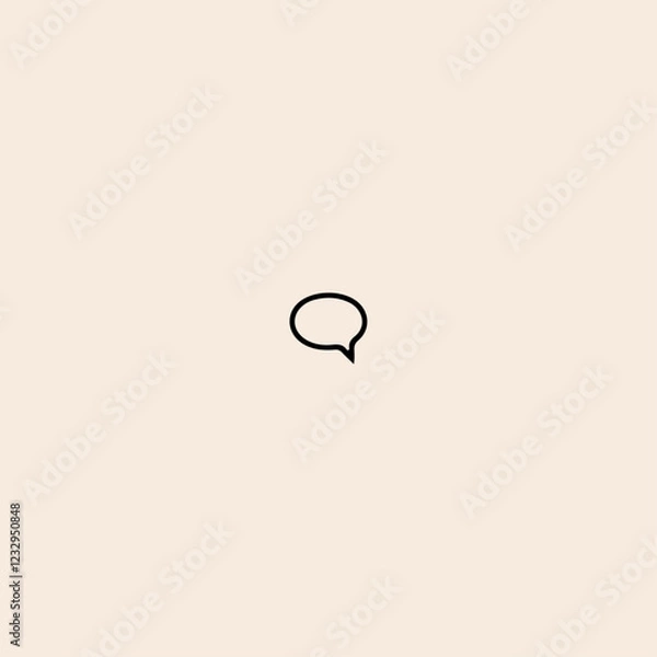 Fototapeta Chat and Speech Bubble logo icon flat vector design. 