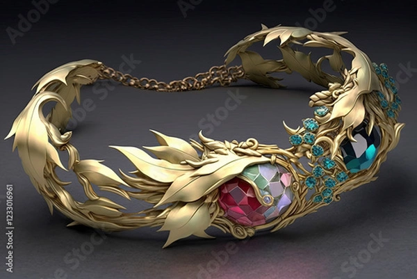 Obraz golden dragon bracelet
