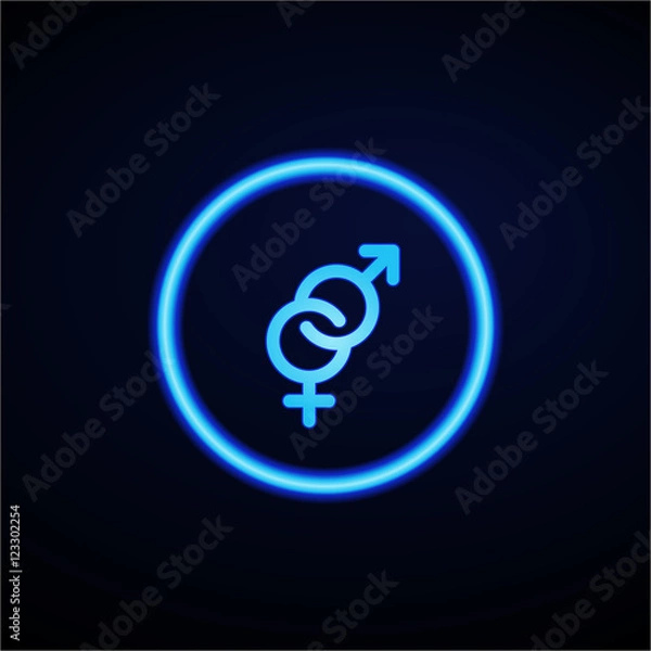 Obraz Glowing App Button - Dark