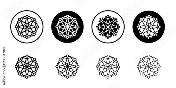 Fototapeta Complexity icon Outline thin set pack series