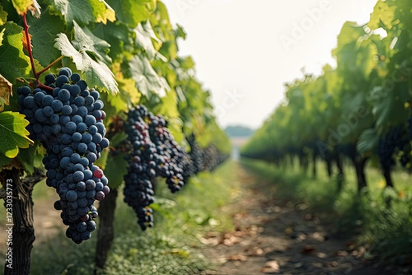 Obraz Vineyard full of grapes