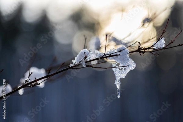 Obraz Frosty Morning in the Forest – A Winter’s Embrace