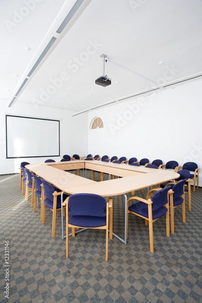 Obraz empty small classroom or meeting room