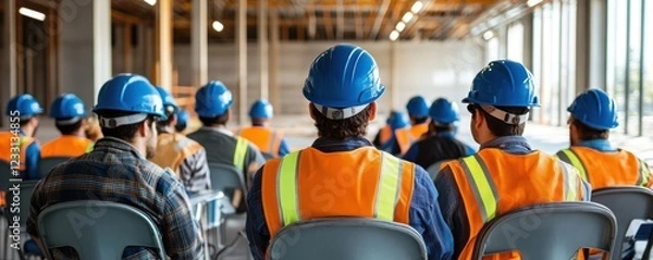 Obraz Construction Workers Safety Meeting