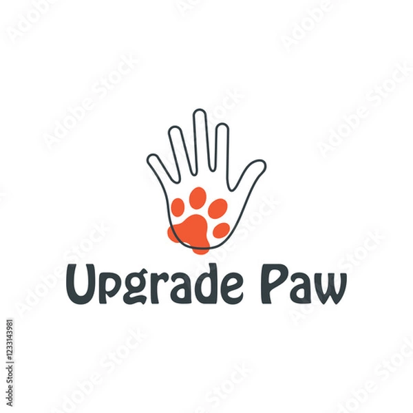 Obraz paws and hand