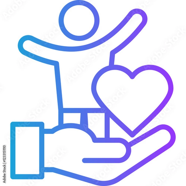 Obraz Personal Care line gradient icon