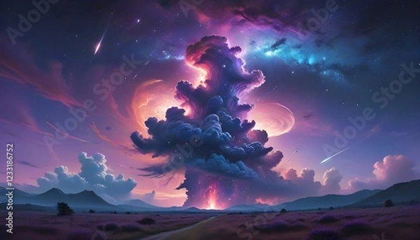 Obraz colorful cloud and sky