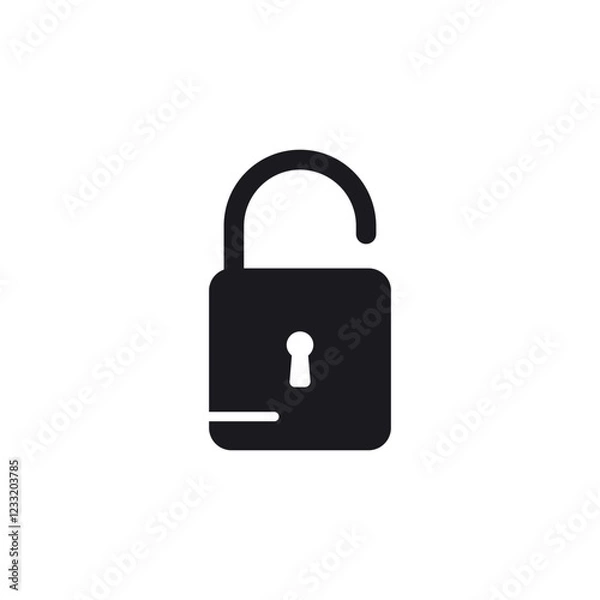 Fototapeta Padlock icon