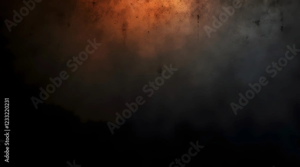 Fototapeta Abstract film burn overlay with vintage texture, warm hues, cinematic glow, and distressed artistic effect