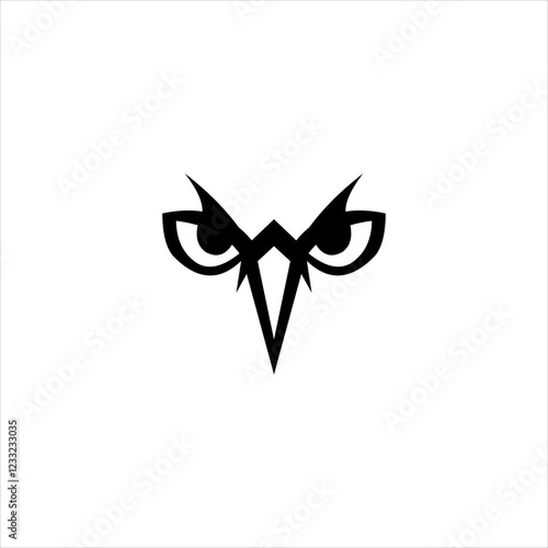 Obraz owl bird logo icon vector illustration
