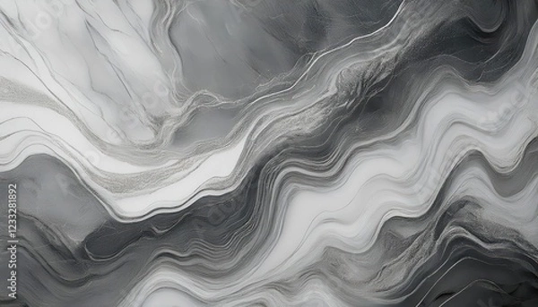 Fototapeta Elegant Medium Grey Marble Texture Background A Light Luxury Textured Backdrop for Sophisticated Designs and HighEnd Projects