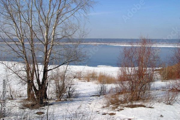 Fototapeta spring river