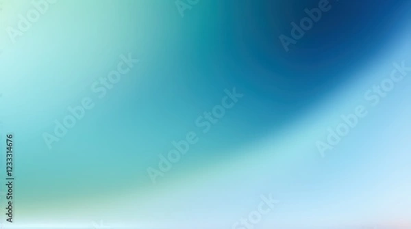 Fototapeta Flowing blue gradient with an abstract wave pattern 