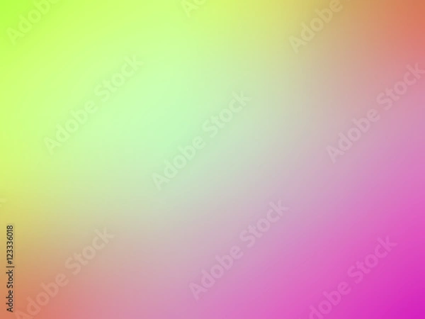 Obraz Abstract gradient pink green white colored blurred background