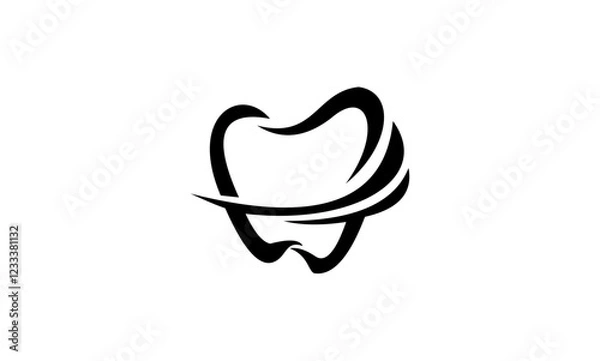 Fototapeta tooth logo icon