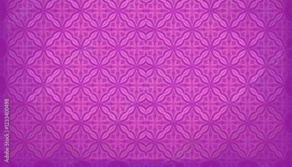 Fototapeta Ornate Pink and Purple Patterned Backdrop with Rich Textures, Showcasing a Vibrant Fusion of Geometric Designs for Artistic Inspiration or Decorative Purposes.