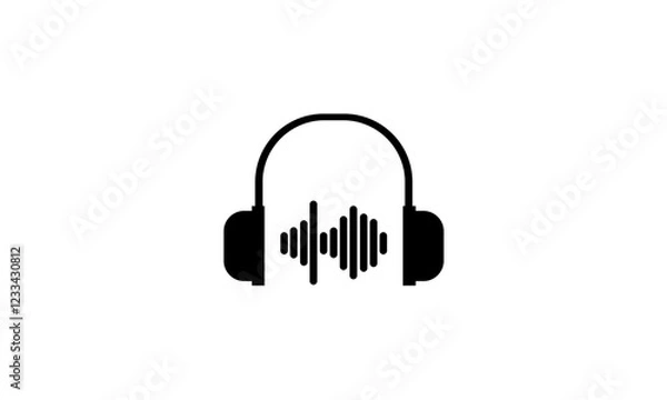 Obraz headphone vector design