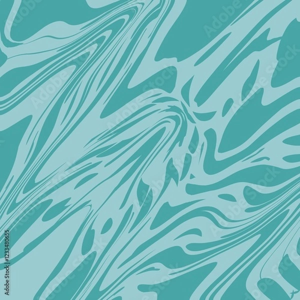 Fototapeta Raw Blue Swirl marble background: Depicts a dominant swirl pattern in raw blue