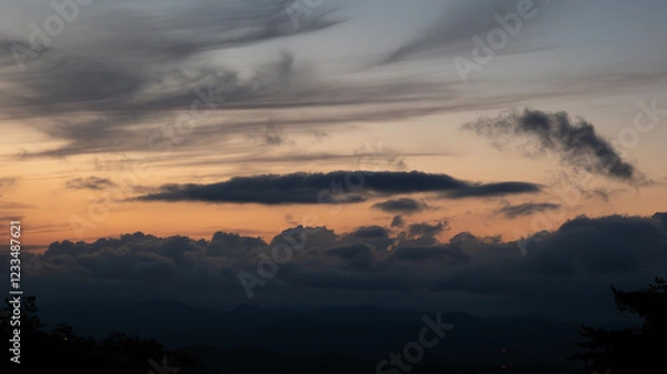 Fototapeta 燃ゆる空の余韻