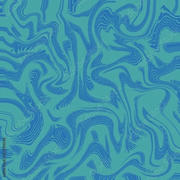 Fototapeta Abstract bckrground marble expressionism: If the pattern gives a downcast and gloomy strong emotional impression with blue and purple colors