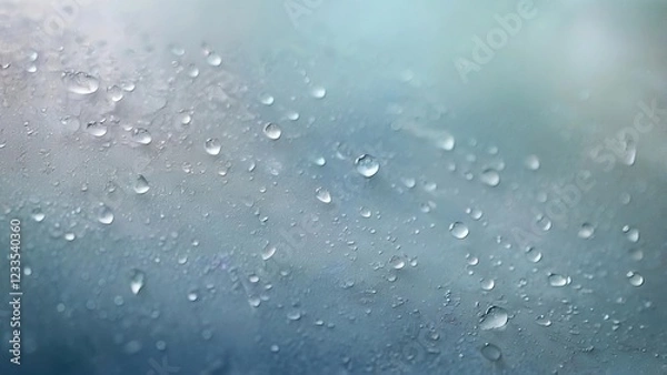 Fototapeta Dreamy Frosted Glass: Soft Blur & Calming Misty Ambiance