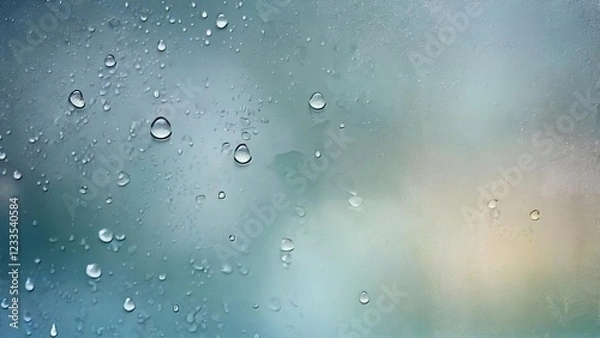 Fototapeta Dreamy Frosted Glass: Soft Blur & Calming Misty Ambiance