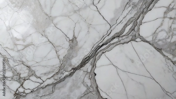 Fototapeta Minimalist White Marble: Polished Elegance with Light Gray Veining for Luxury Branding