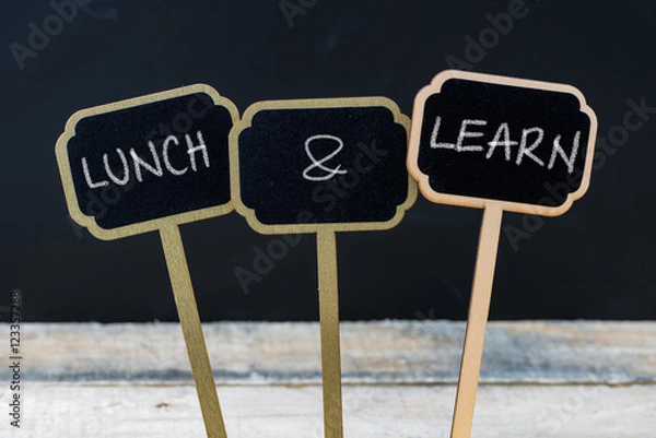 Obraz Business message LUNCH and LEARN