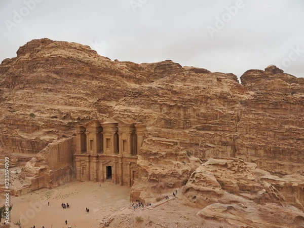 Obraz ヨルダン　ペトラ遺跡　エドディル