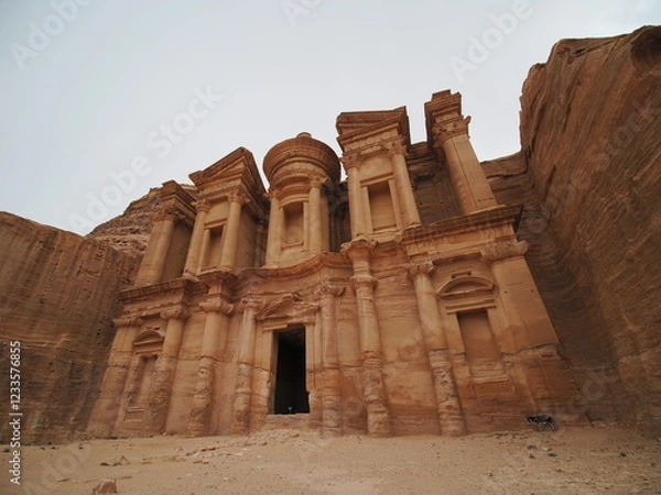 Obraz ヨルダン　ペトラ遺跡　エドディル